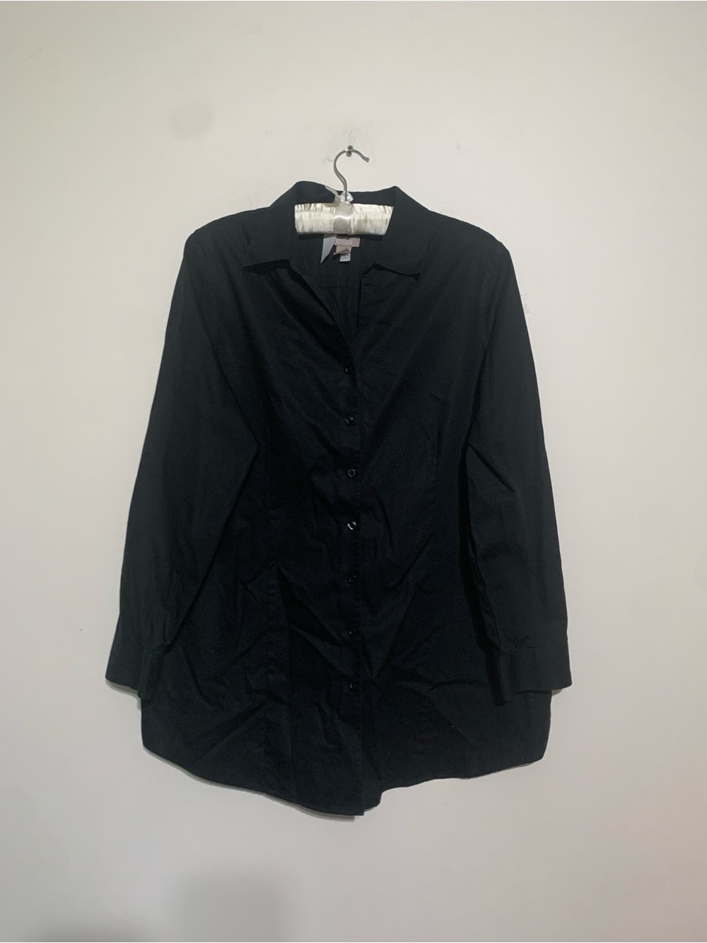 Chico's Black Wrinkle-Resistant Shirt Chico’s Size 2